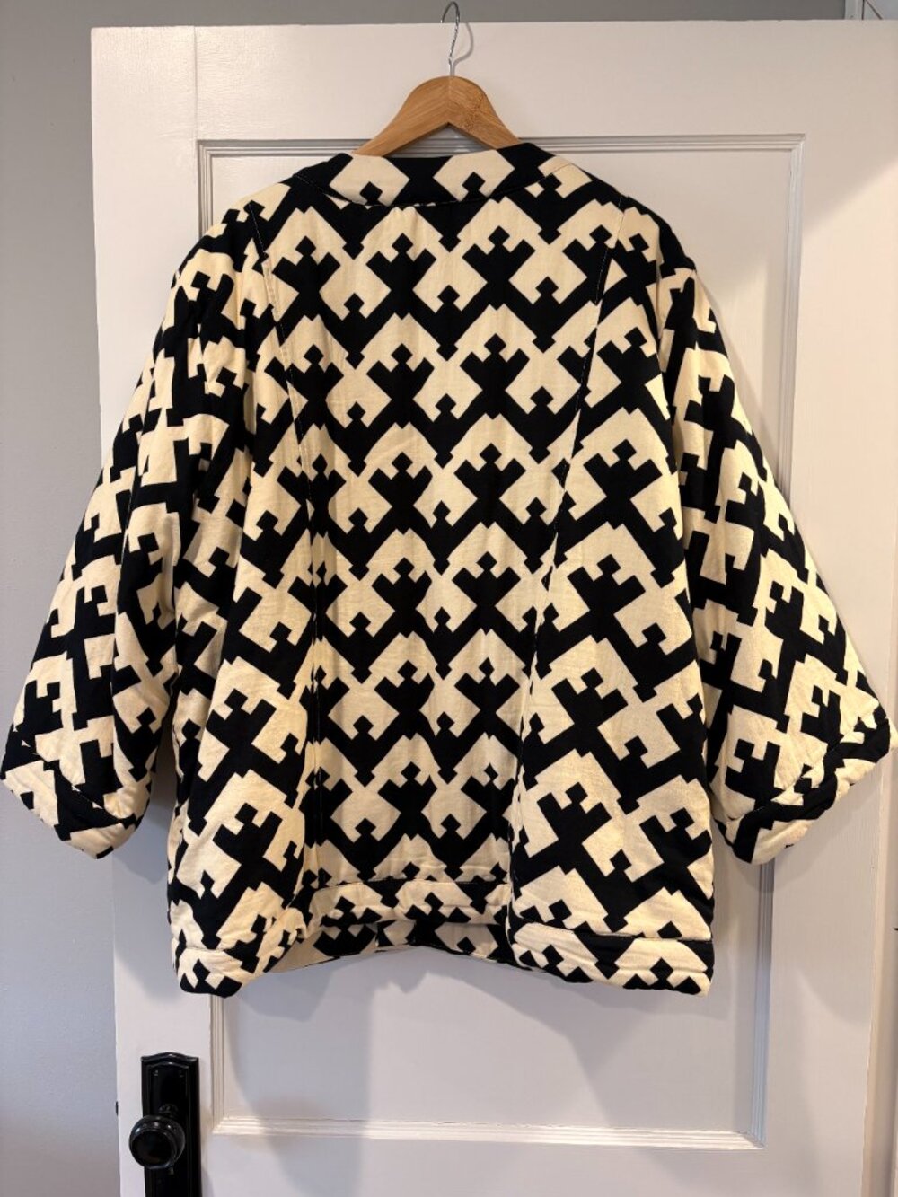 Geo Print Oversized Future Collective (Target) Quilted Jacket - Picture 4 of 7
